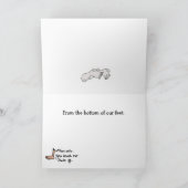 Thankle die u u kaardt hebt gedankt bedankkaart (Binnen)