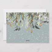 Thankly en gezegend met kerstmis feestdagenkaart (Achterkant)