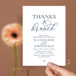 Thanks A Brunch, Modern Classy Wedding Kaart<br><div class="desc">Elegantly announce your happily ever after with our modern black and white theme, modern classy wedding elopement celebration invitation card, "Happily Ever After Brunch". Tailored for couples continuing their love story, this invitation strikes a perfect balance of sophistication and charm, setting the scene for an unforgettable event. Featuring a modern...</div>
