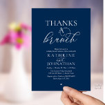 Thanks A Brunch, Modern Classy Wedding Kaart<br><div class="desc">Elegantly announce your happily ever after with our modern black and white theme, modern classy wedding elopement celebration invitation card, "Happily Ever After Brunch". Tailored for couples continuing their love story, this invitation strikes a perfect balance of sophistication and charm, setting the scene for an unforgettable event. Featuring a modern...</div>