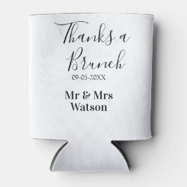 Thanks a brunch post wedding name date simple  blikjeskoeler