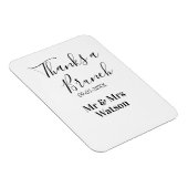Thanks a brunch post wedding name date simple  magneet (Rechterzijde)