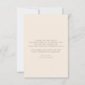 Thanks a Latte Coffee Themed Thank You Bedankkaart (Achterkant)