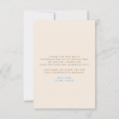 Thanks a Latte Coffee Themed Thank You Bedankkaart (Achterkant)