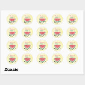 Thanks a Melon Kawaii Funny Watermelon Japanese Ronde Sticker (Vel)