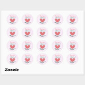 Thanks a Melon Kawaii Heart Watermelon Japanese Ronde Sticker (Vel)