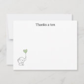 “Thanks a Ton” Thank You Note Card (Voorkant)