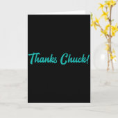 Thanks Chuck Men Women Kaart (Gele Bloem)