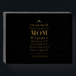 Thanks for being my mom funny mothers day present houten kist print<br><div class="desc">Thanks for being my mom funny mothers day present</div>