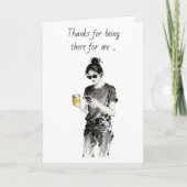 Thanks for Being There for Me Kaart (Voorkant)