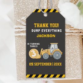 Thanks for Building Memories – Construction Party  Cadeaulabel