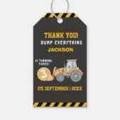 Thanks for Building Memories – Construction Party Cadeaulabel (Voorkant)