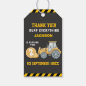 Thanks for Building Memories – Construction Party Cadeaulabel (Voorkant)