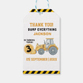 "Thanks for Building Memories –Construction Party Cadeaulabel (Voorkant)