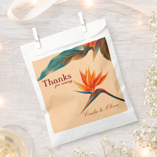 Thanks for coming and your name bedankzakje (Geknipt)