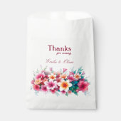 Thanks for coming and your name bedankzakje (Voorkant)