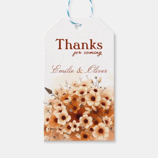 Thanks For coming and your name Cadeaulabel (Voorkant)