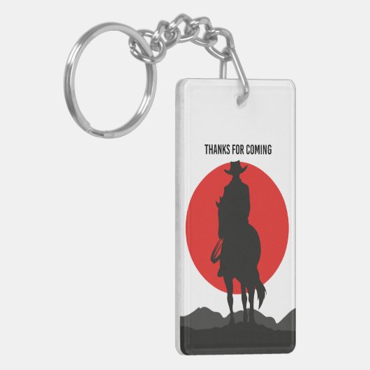 Thanks for coming - cowboys sleutelhanger (Voorkant Links)