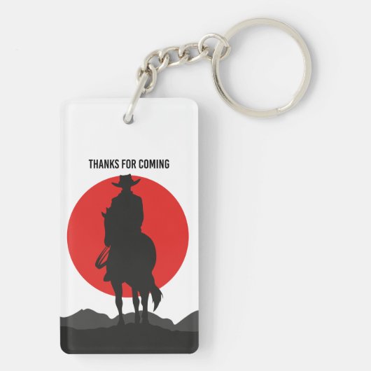 Thanks for coming - cowboys sleutelhanger (achterkant)