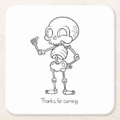 Thanks for coming skull kartonnen onderzetters (Voorkant)