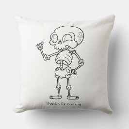 Thanks for coming skull kussen