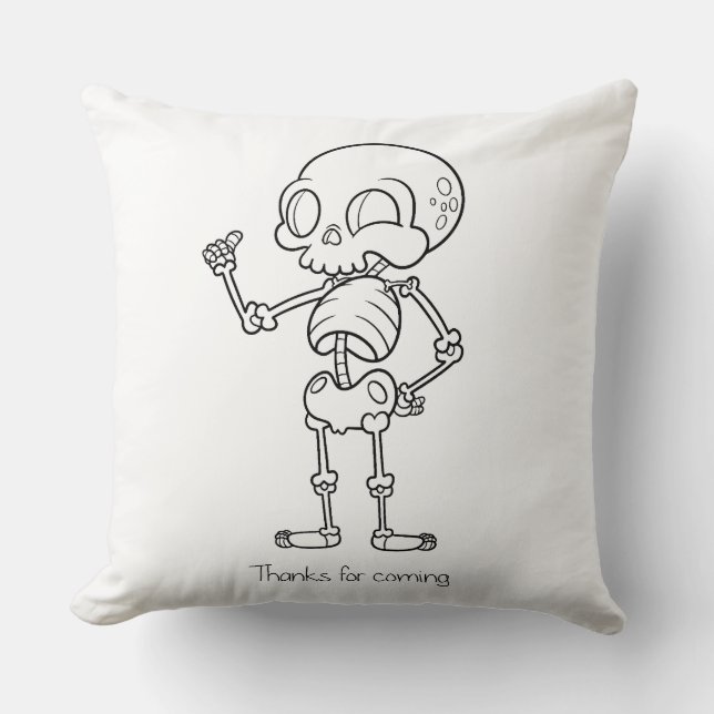 Thanks for coming skull kussen (Voorkant)