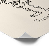 Thanks for coming skull poster (Hoek)