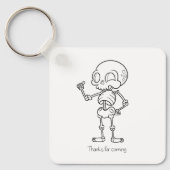 Thanks For coming skull Sleutelhanger (Voorkant)