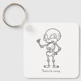 Thanks For coming skull Sleutelhanger