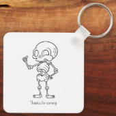 Thanks For coming skull Sleutelhanger (Achterkant)