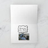 Thanks for the Party with Cute Dog Bedankkaart (Binnen)