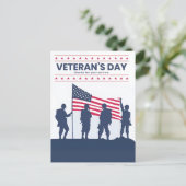 Thanks for your services, Veterans Day! 2025 Feestdagenkaart (Staand voorkant)