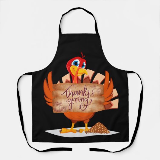 Thanks Givin, Thanksgiving Turkey Schort (Voorkant)