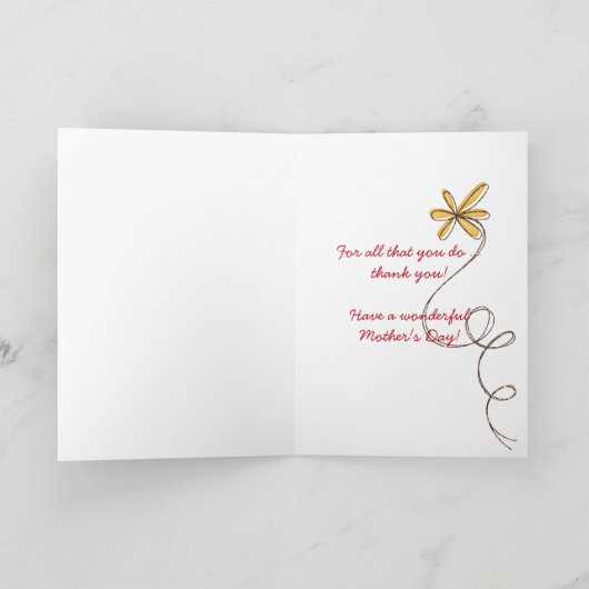 thanks Mom in tomato soup Bedankkaart (Binnen)