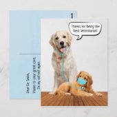 Thanks You to Veterinarian   Briefkaart (Voorkant / Achterkant)