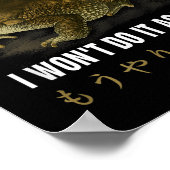 Thanks Your Honor I Won't Do-it Again Frog English Poster (Hoek)