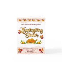 'Thanksgiing' Vouwkaart