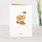 Thanksging Wenskaart Feestdagen Kaart (Achterkant)