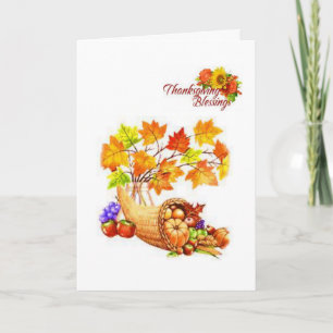 Thanksging Wenskaart Feestdagen Kaart