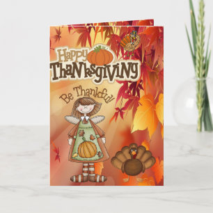 Thanksging Wenskaart Feestdagen Kaart