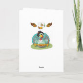 Thanksging Wenskaart Feestdagen Kaart (Achterkant)