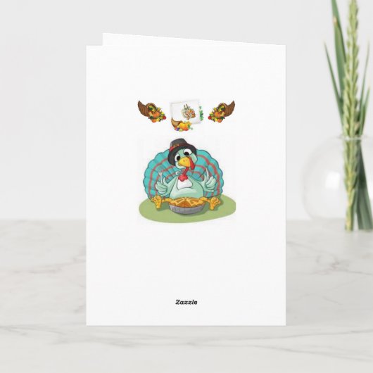 Thanksging Wenskaart Feestdagen Kaart (Achterkant)