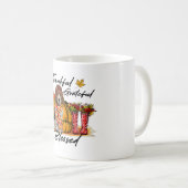 Thanksgiv, Herfst van Grateful Beagle Hondenliefhe Koffiemok (Voorkant rechts)