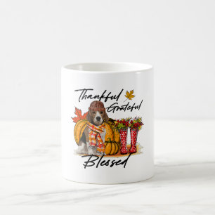 Thanksgiv, Herfst van Grateful Beagle Hondenliefhe Koffiemok