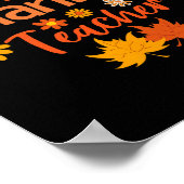 Thanksgivi, leraar vrouwelijke Herfst Poster (Hoek)