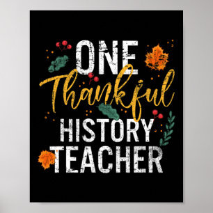 Thanksgivin, Herfst van de leraar geschiedenis Poster