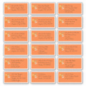 Thanksgiving 18 Naam en adres van de individuele o Sticker (Voorkant)