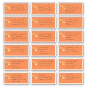 Thanksgiving 18 Naam en adres van de individuele o Sticker