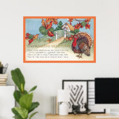Thanksgiving 1927  poster van kalkoenen en groeten (Thuiskantoor)