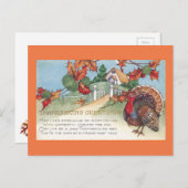 Thanksgiving 1927  Turkije Feestdagenkaart (Voorkant / Achterkant)